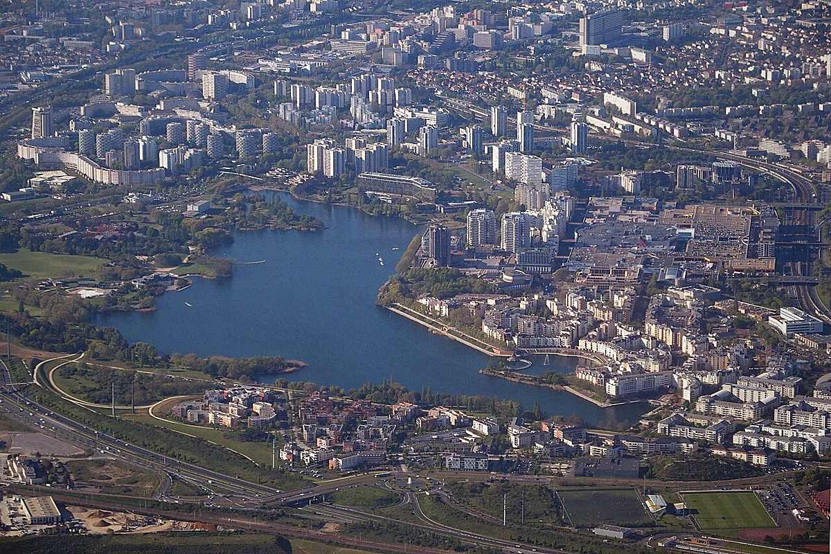 Créteil : aerienne lac