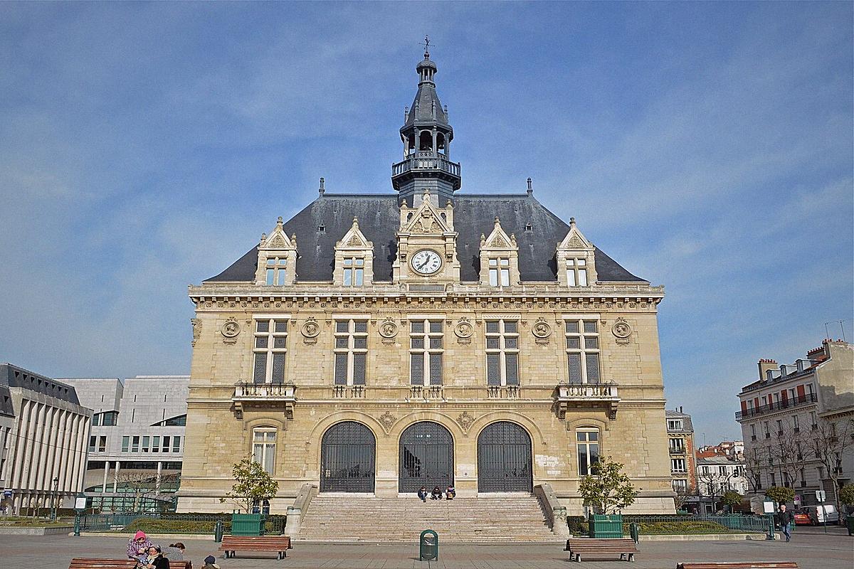 Vue de hotel ville à Vincennes (Val-de-Marne)